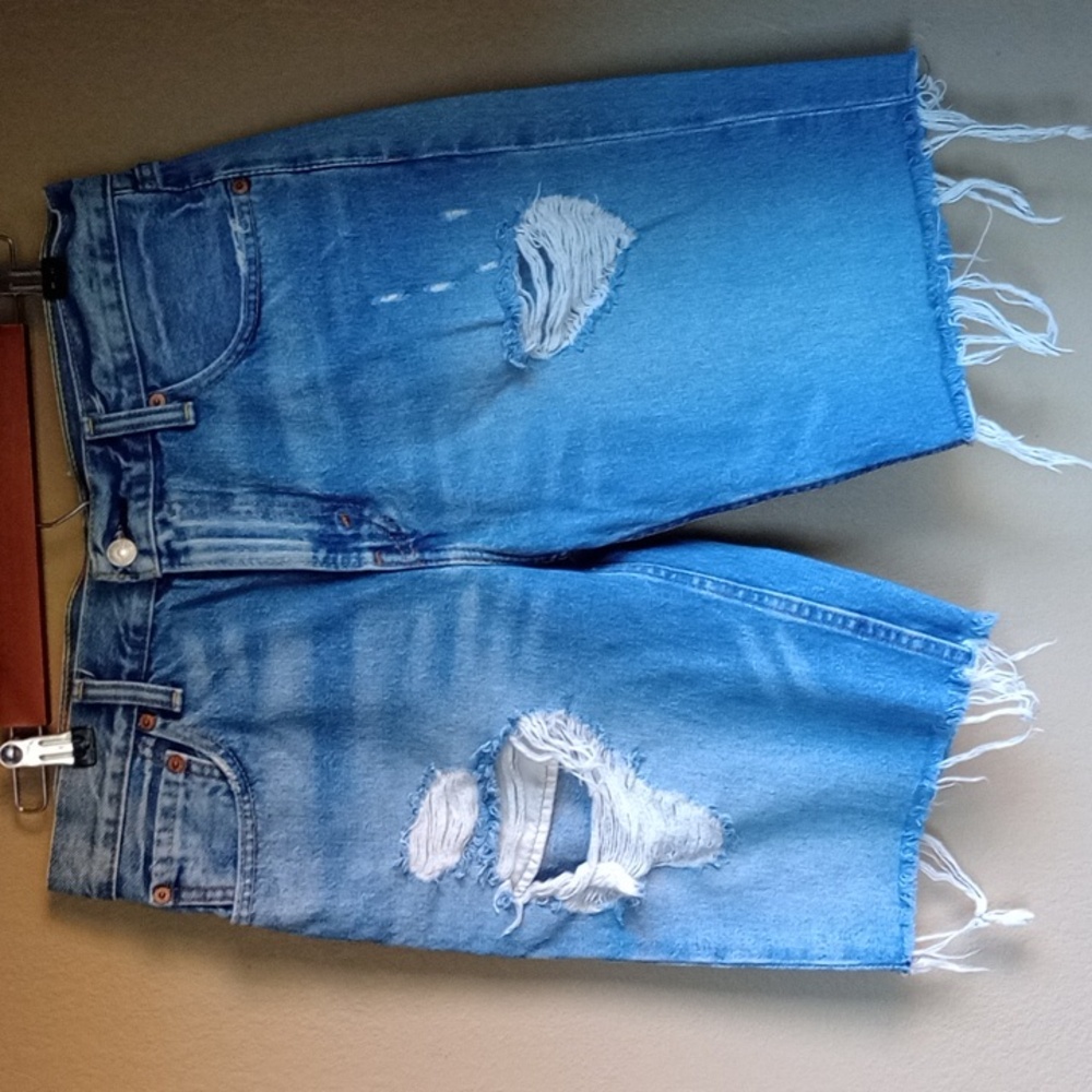Levis 511 Distressed Cotton Cut Off Casual Shorts Size 33